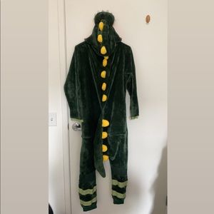 green dragon halloween onesie costume